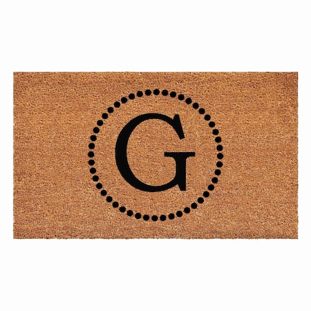 Calloway Mills Monogram Door Mat, Black, Natural, 30 in W x 48 in L 108213048G